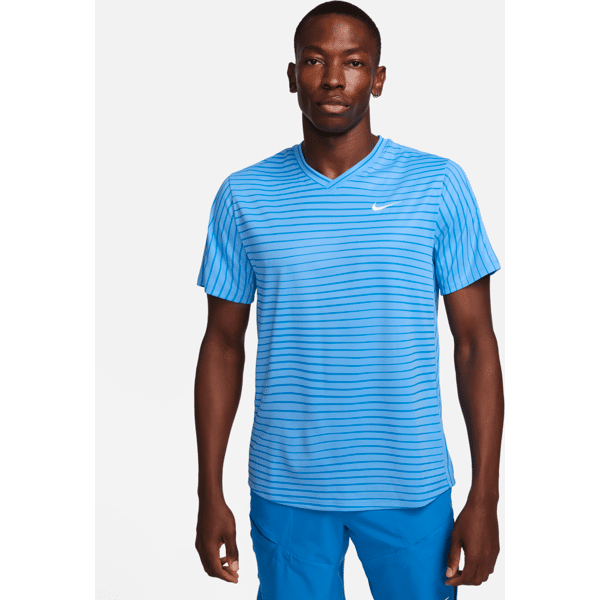 nike maglia da tennis court dri-fit victory - uomo - blu