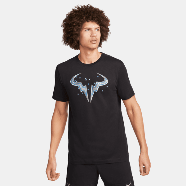 nike t-shirt dri-fit court rafa – uomo - nero