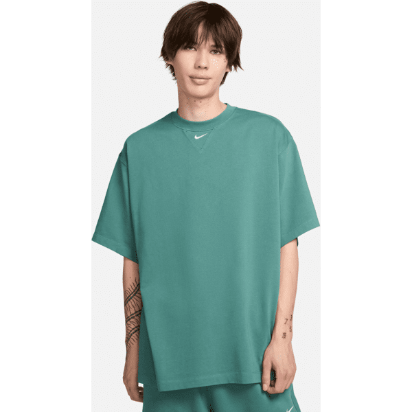 nike maglia pesante a manica corta  solo swoosh – uomo - verde