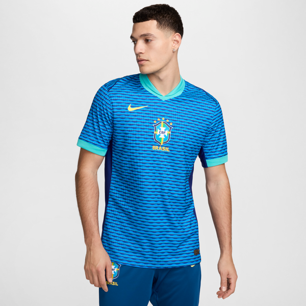 nike maglia da calcio authentic  dri-fit adv brasile 2024 match da uomo – away - blu