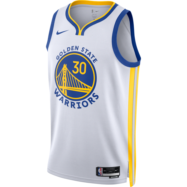 nike maglia golden state warriors association edition 2022/23 swingman  dri-fit nba – uomo - bianco