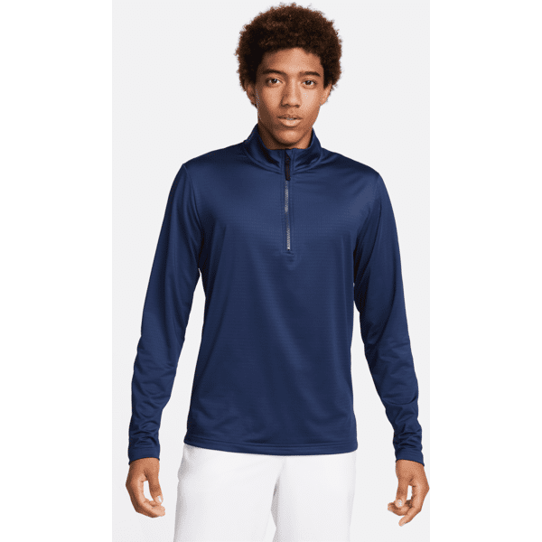 nike maglia da golf con zip a metà lunghezza dri-fit  victory – uomo - blu