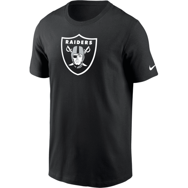 nike t-shirt  logo essential (nfl las vegas raiders) - uomo - nero