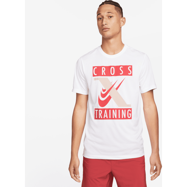 nike t-shirt da training  dri-fit legend – uomo - bianco