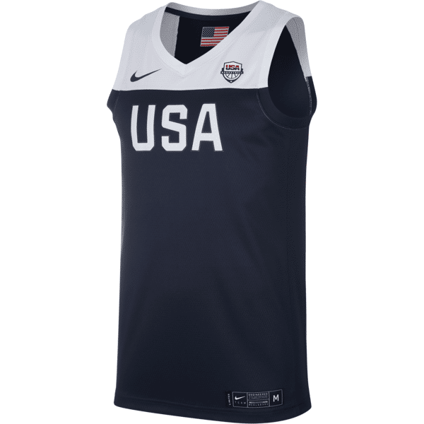 nike maglia da basket usa  (road) - uomo - blu