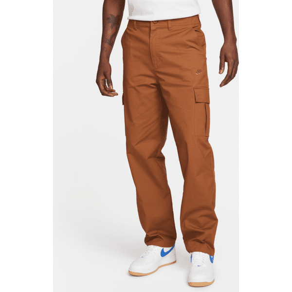 nike pantaloni cargo  club – uomo - marrone