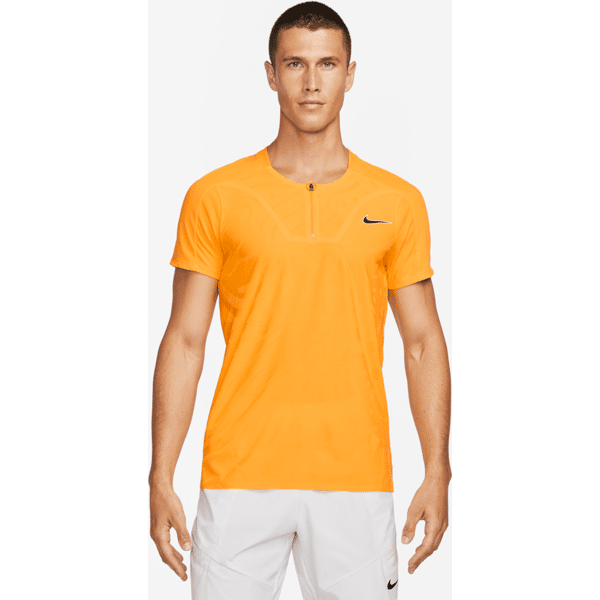 nike polo da tennis court dri-fit adv slam – uomo - giallo