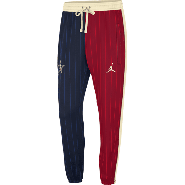 jordan pantaloni  dri-fit nba 2024 all-star weekend showtime – uomo - rosso