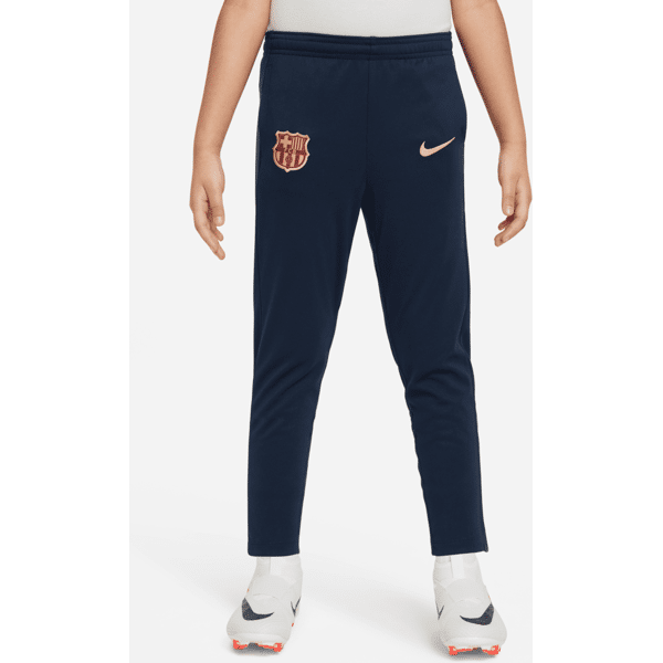 nike pantaloni in maglia  football fc barcelona academy pro – bambino/a - blu