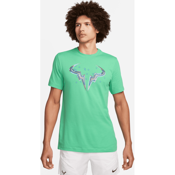 nike t-shirt dri-fit court rafa – uomo - verde