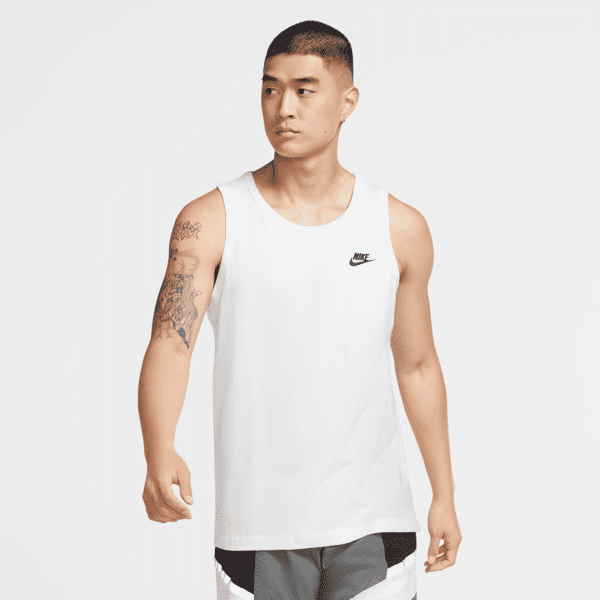 nike canotta  sportswear club – uomo - bianco