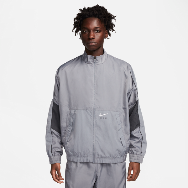 nike track jacket in tessuto  air – uomo - grigio