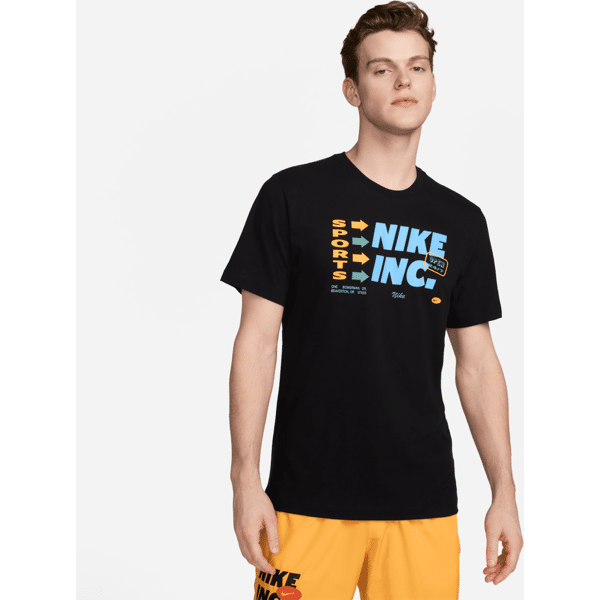 nike t-shirt da fitness dri-fit  – uomo - nero