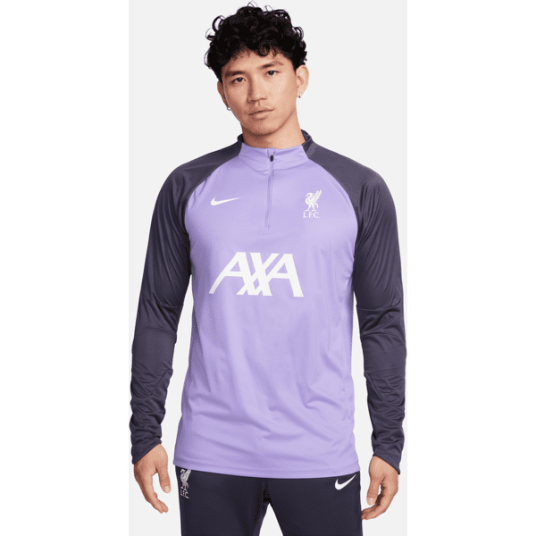 nike maglia da calcio per allenamento  storm-fit liverpool fc strike winter warrior da uomo – terza - viola