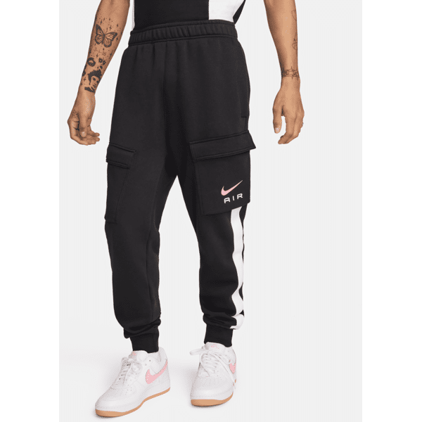 nike pantaloni cargo in fleece  air – uomo - nero