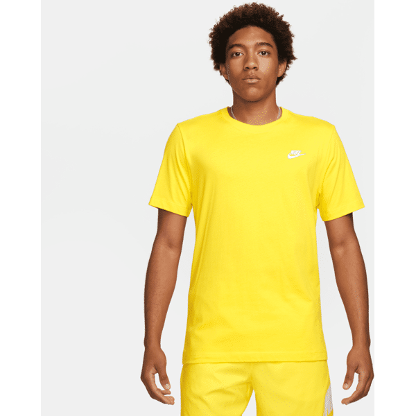 nike t-shirt  sportswear club – uomo - giallo