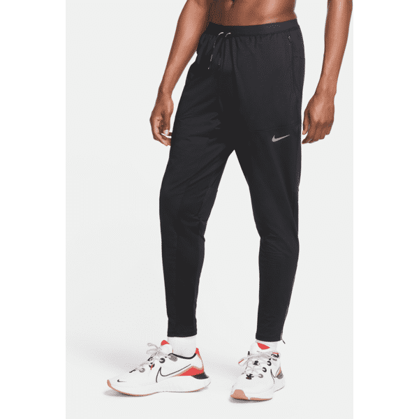 nike pantaloni da running in maglia  phenom elite - uomo - nero