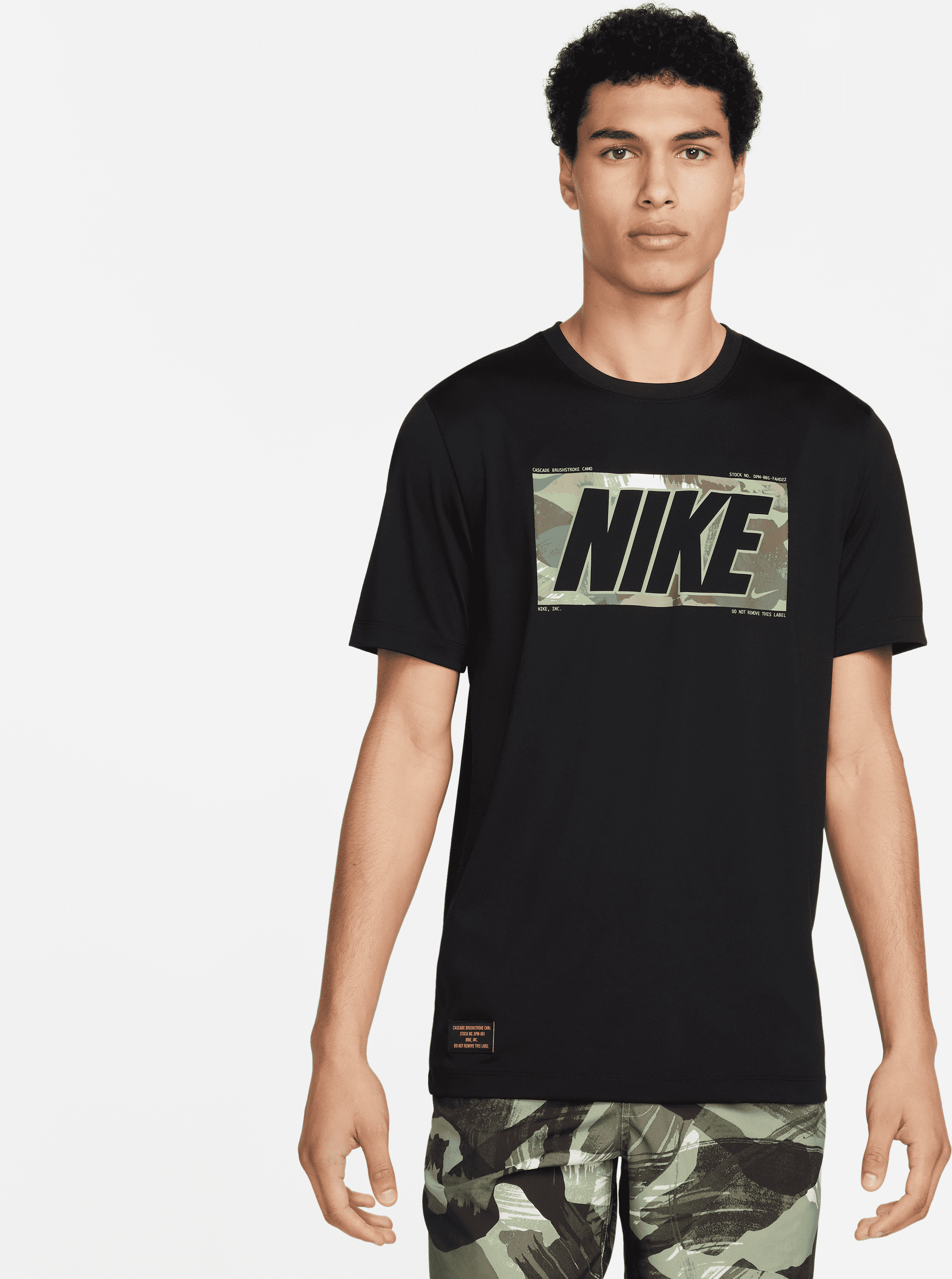 nike t-shirt da fitness dri-fit  – uomo - nero