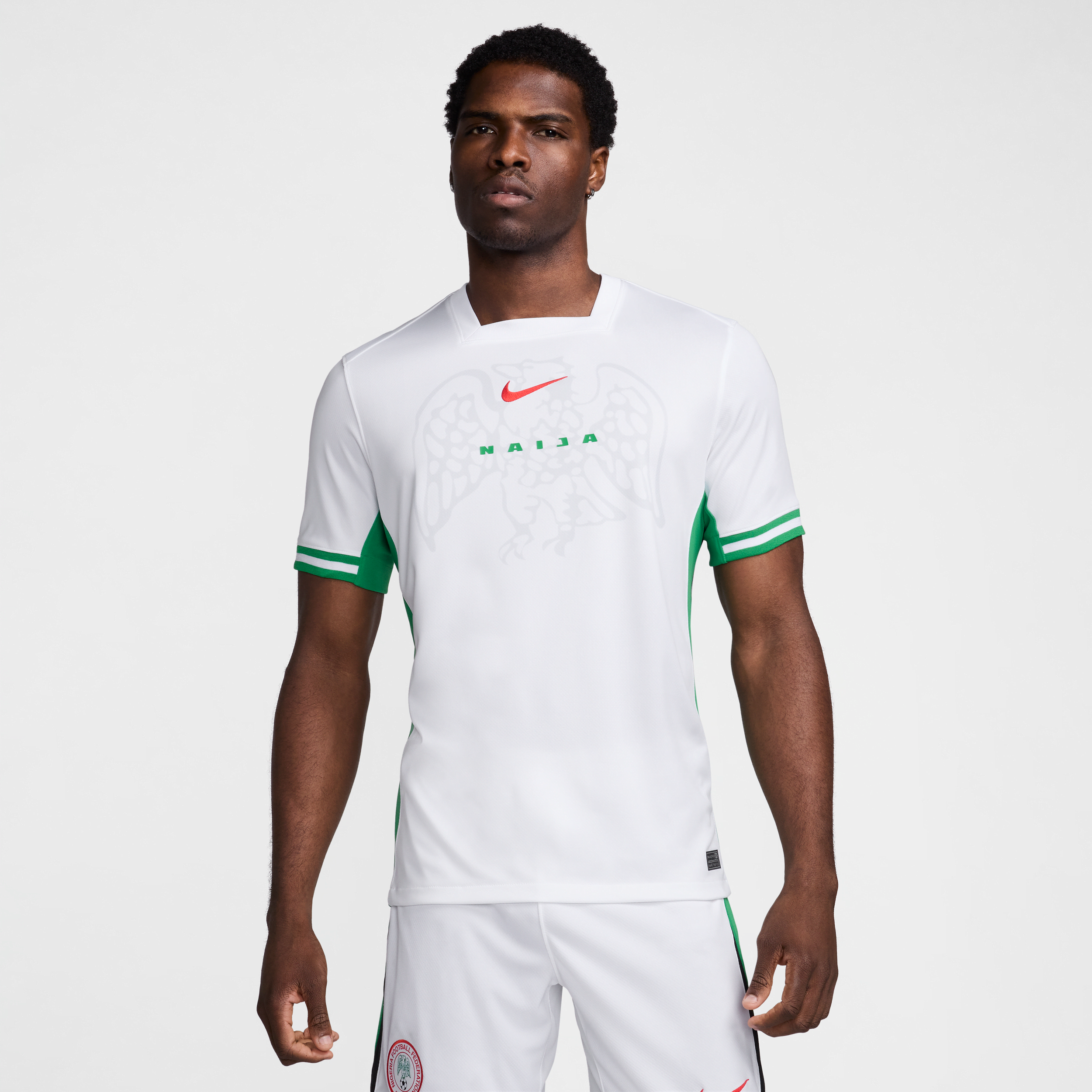 nike maglia da calcio replica  dri-fit nigeria 2024 stadium da uomo – home - bianco