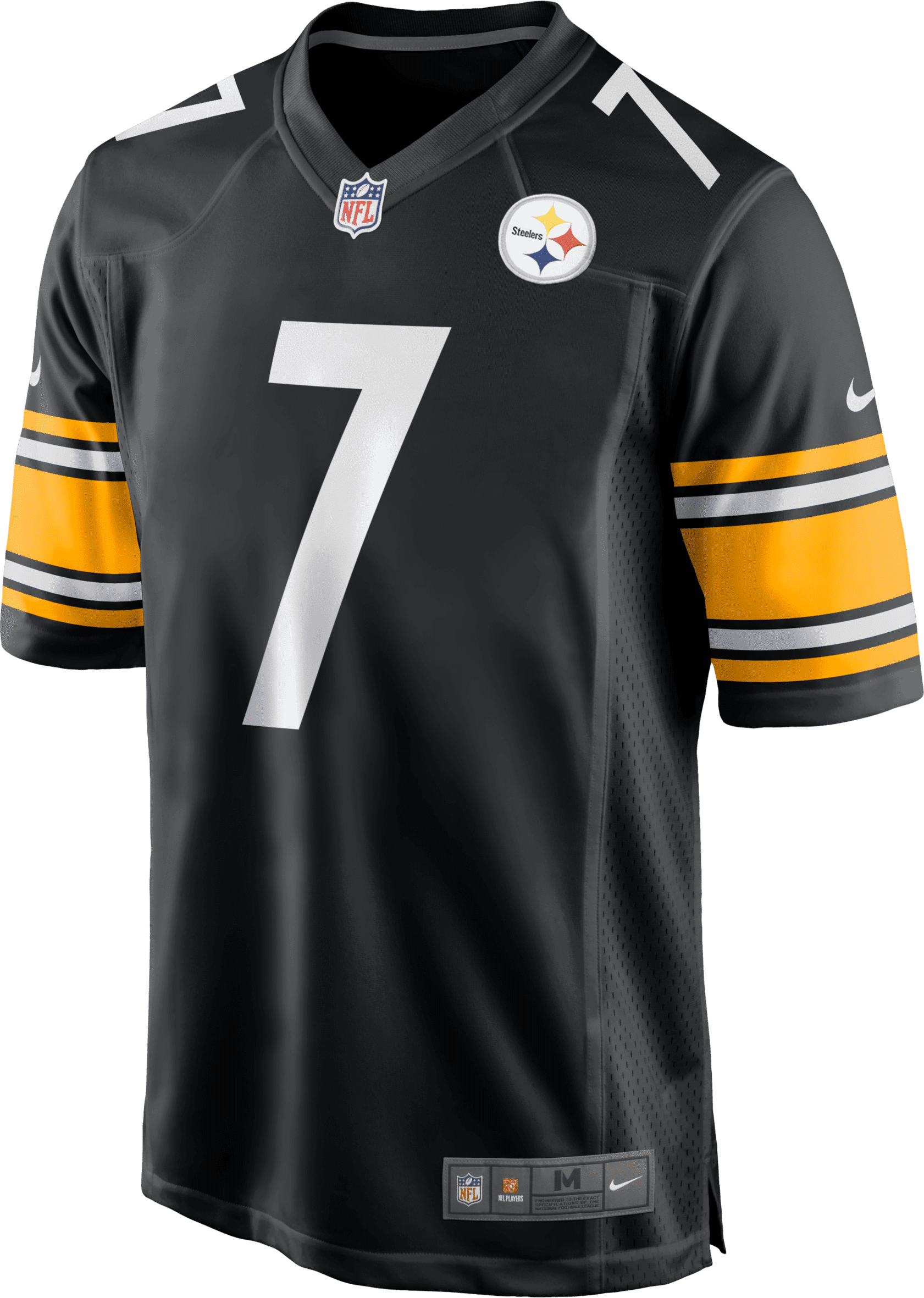 nike maglia da football americano pittsburgh steelers (ben roethlisberger) game nfl – uomo - nero