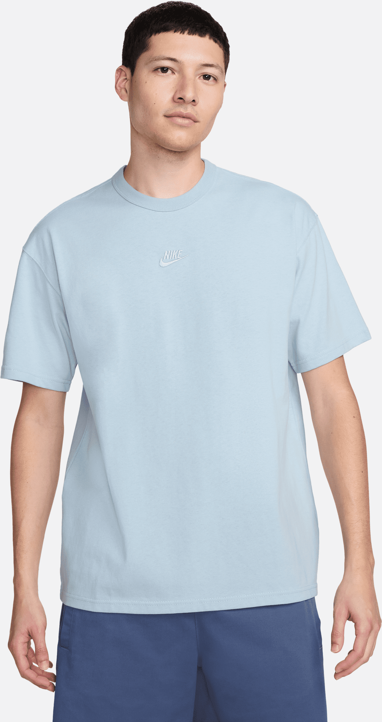 nike t-shirt  sportswear premium essentials - uomo - blu