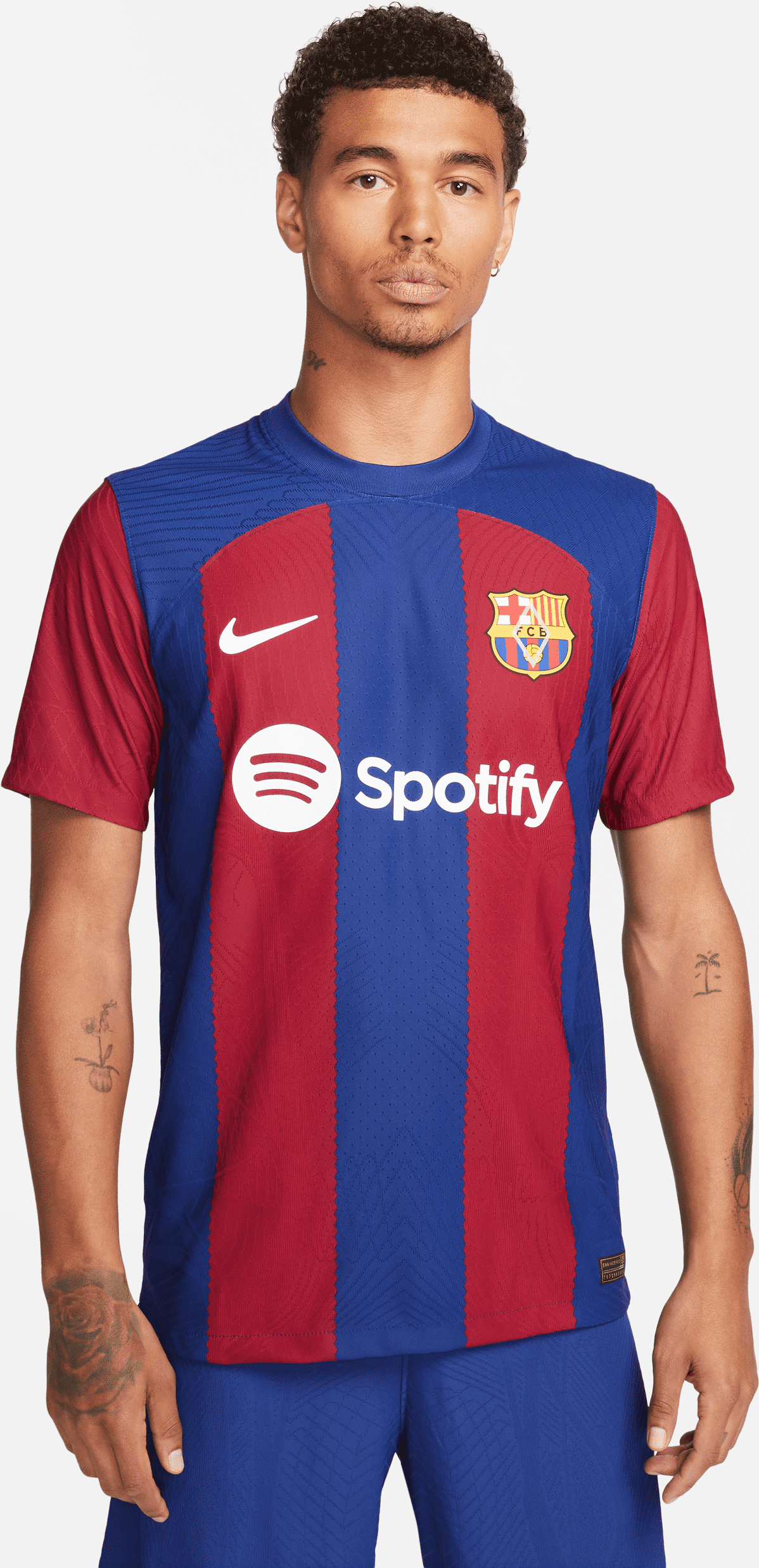 nike maglia da calcio  dri-fit adv fc barcelona 2023/24 match da uomo – home - blu