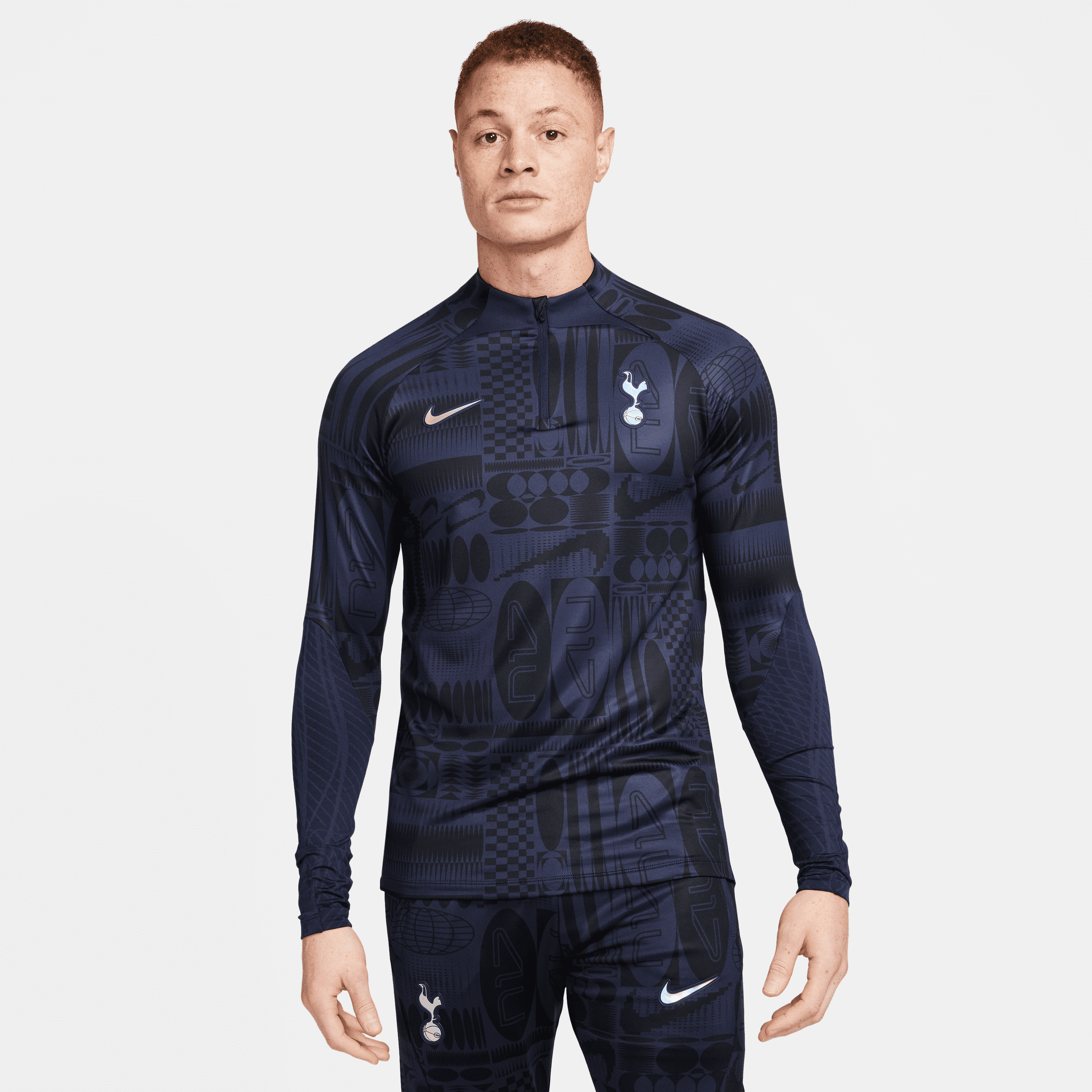 nike maglia da calcio per allenamento  dri-fit tottenham hotspur strike – uomo - blu