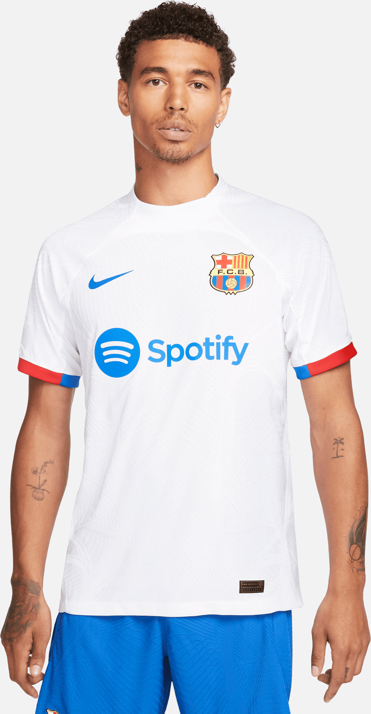 nike maglia da calcio  dri-fit adv fc barcelona 2023/24 match da uomo – away - bianco