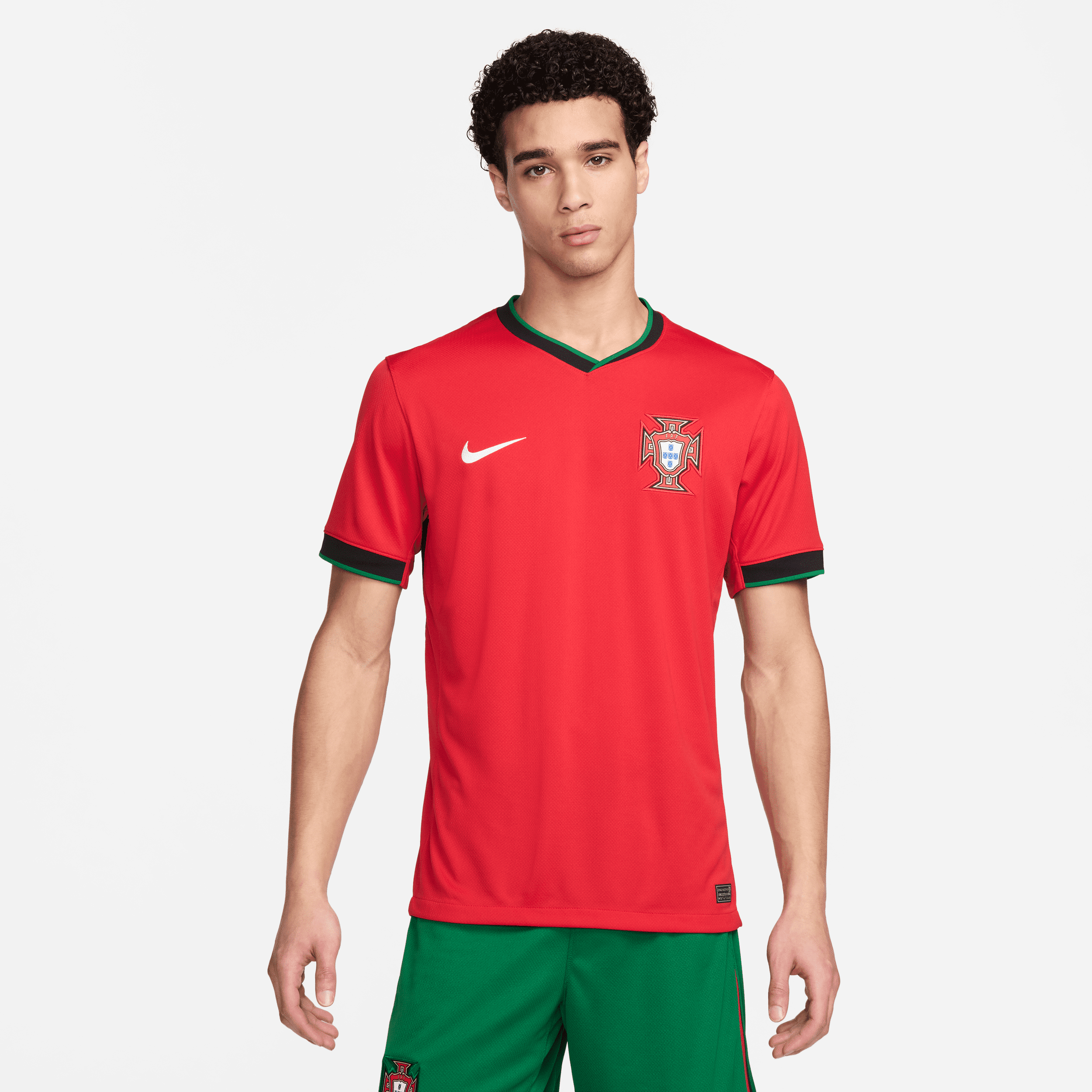 nike maglia da calcio replica  dri-fit portogallo (squadra maschile) 2024/25 stadium da uomo – home - rosso