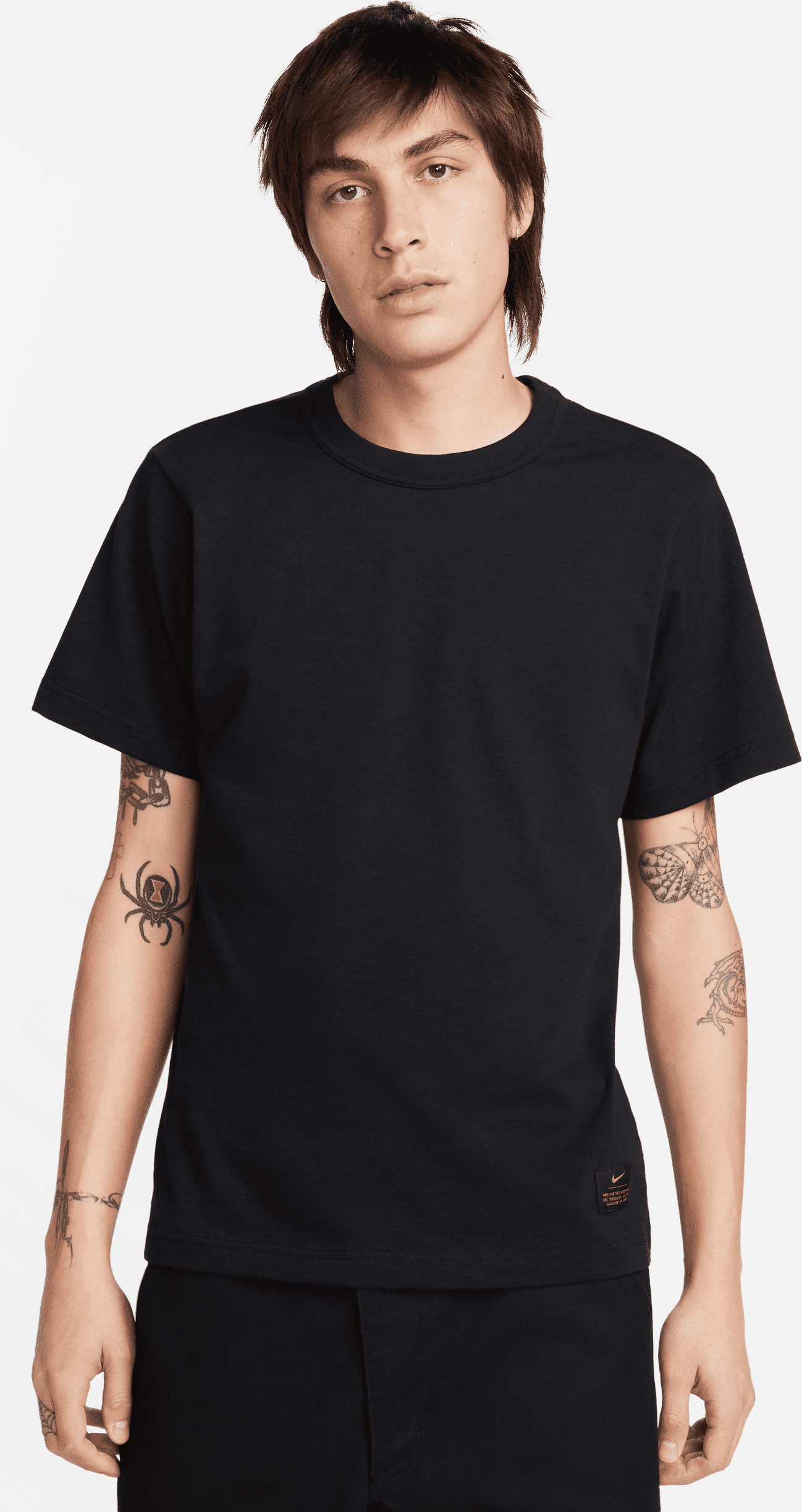 nike maglia a manica corta  life – uomo - nero