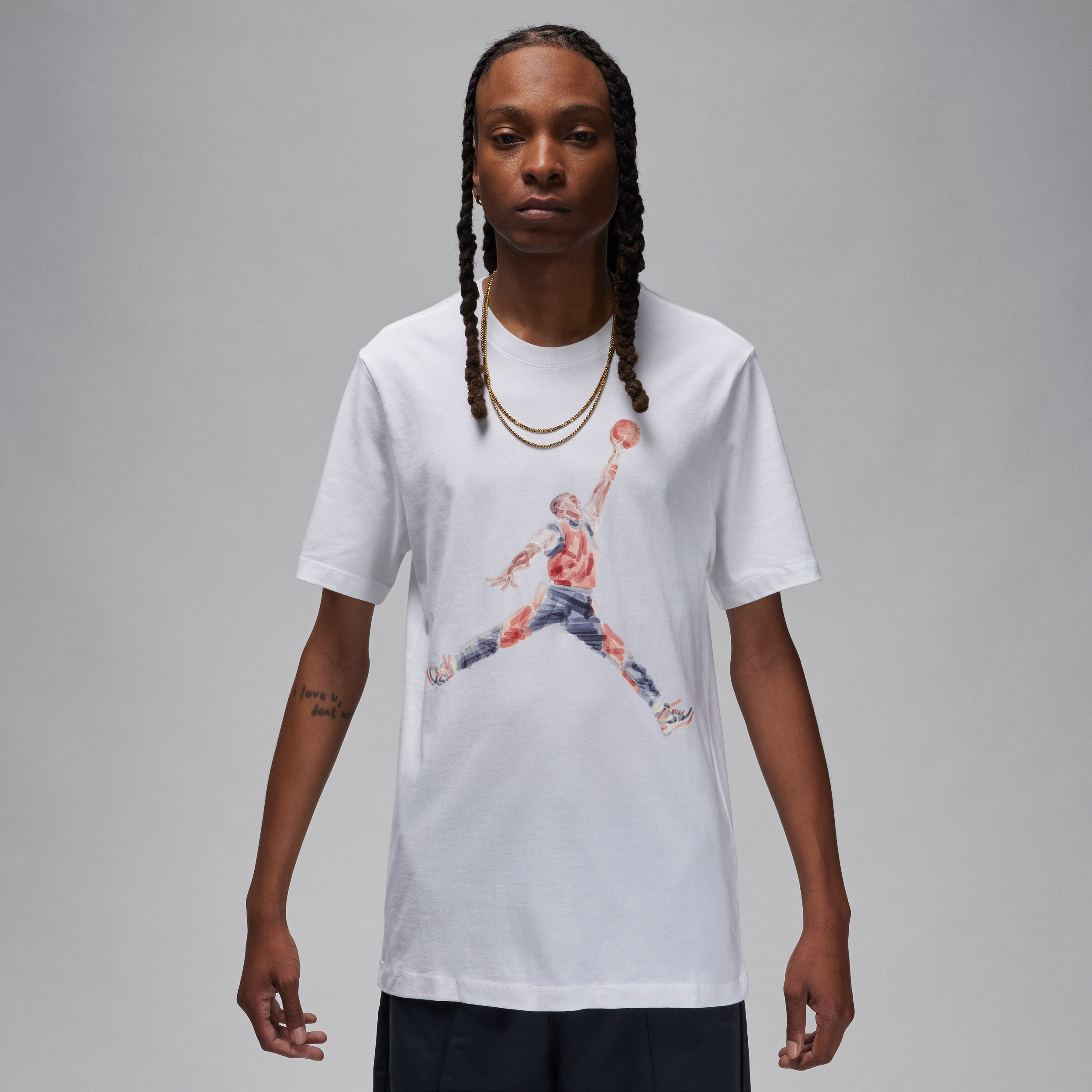 jordan t-shirt  brand – uomo - bianco