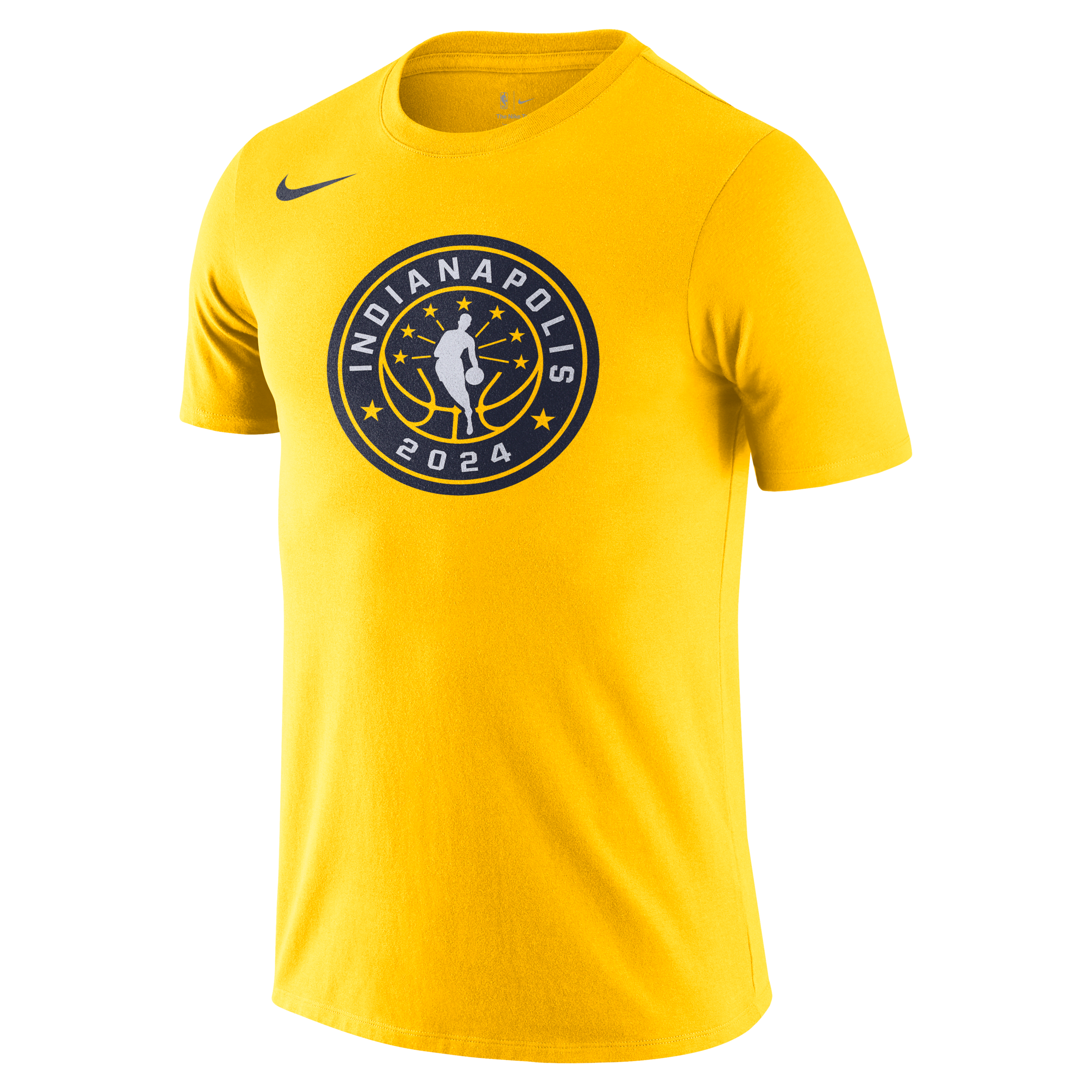 nike t-shirt a girocollo team 31 all-star weekend essential  nba – uomo - giallo