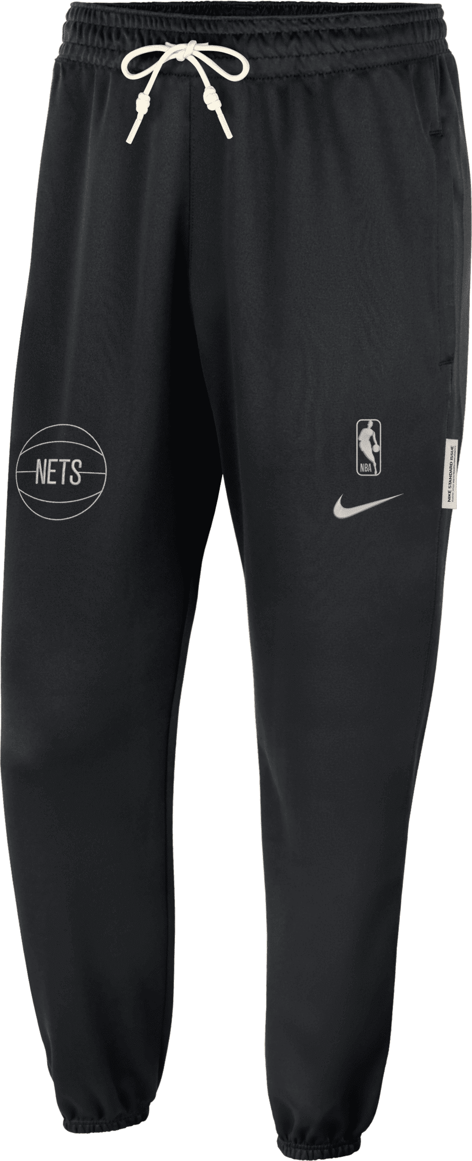 nike pantaloni brooklyn nets standard issue  dri-fit nba - uomo - nero