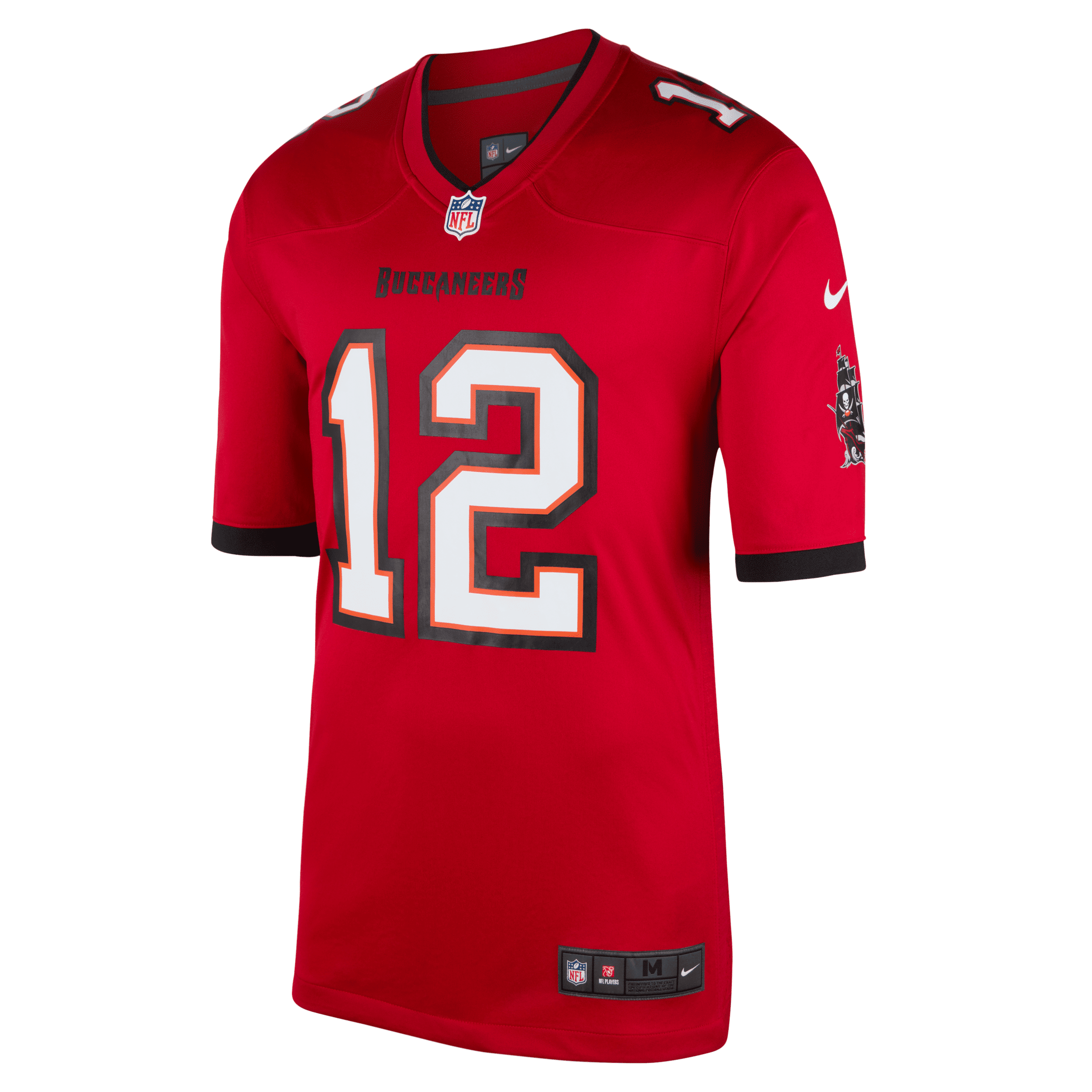 nike maglia da football americano tampa bay buccaneers (tom brady) game nfl - uomo - rosso