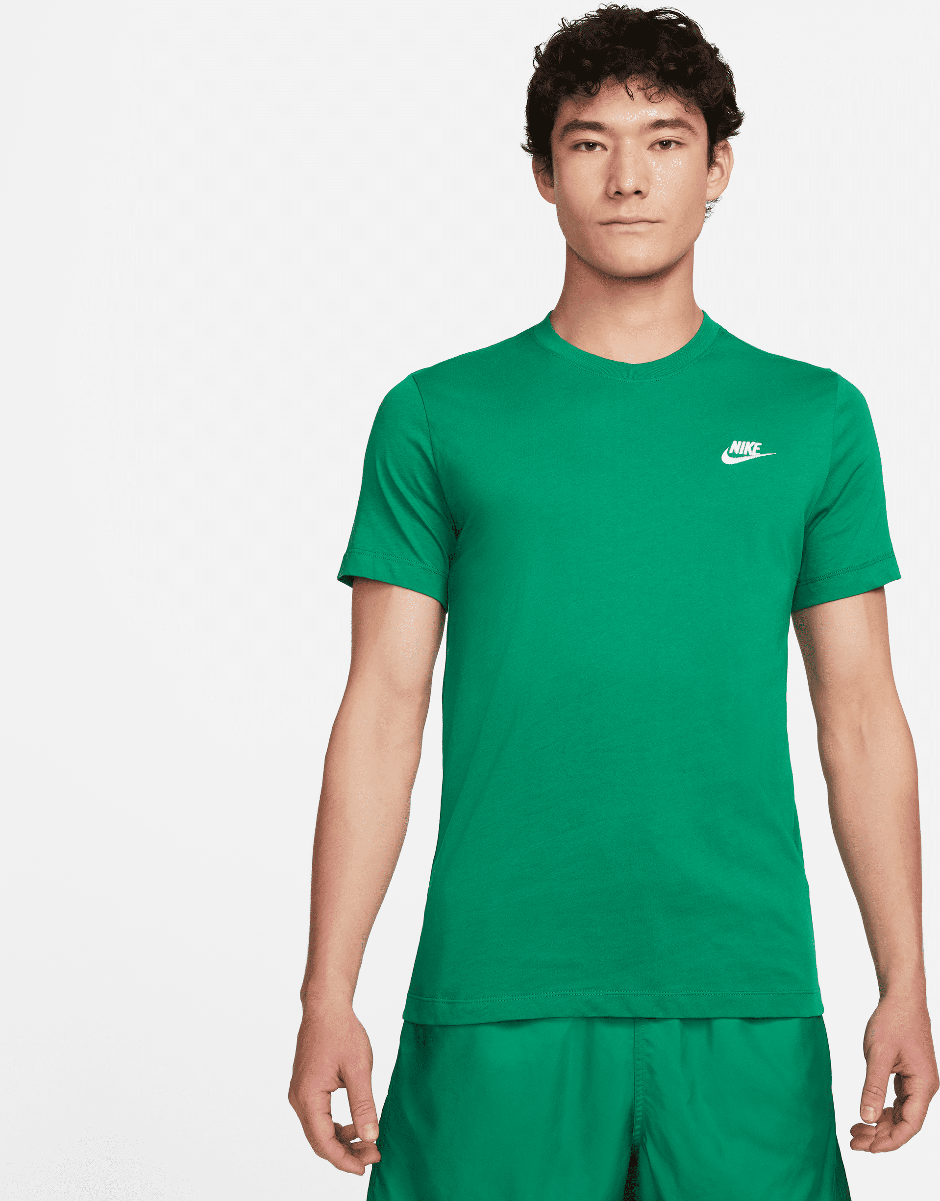 nike t-shirt  sportswear club – uomo - verde