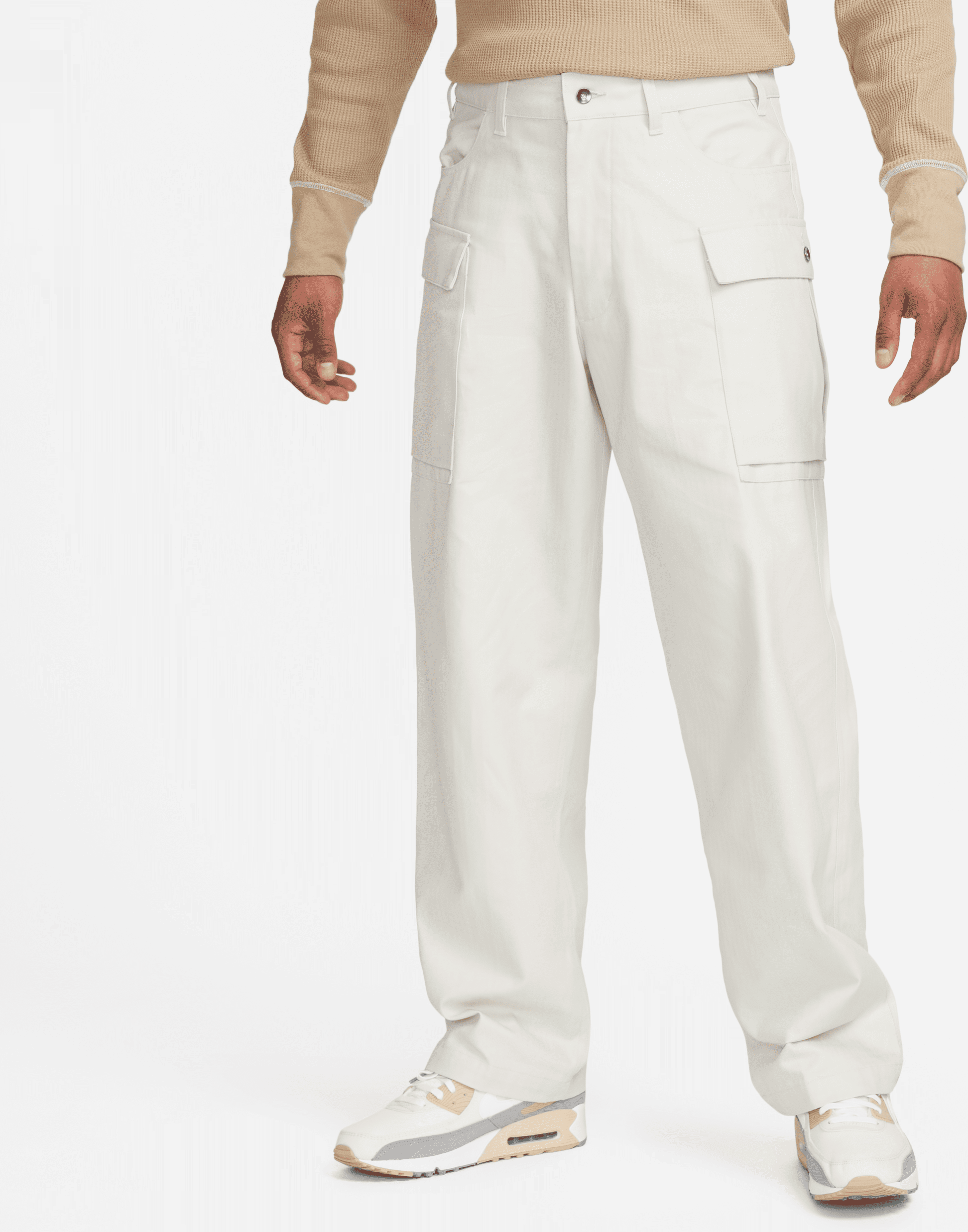 nike pantaloni cargo  life – uomo - grigio