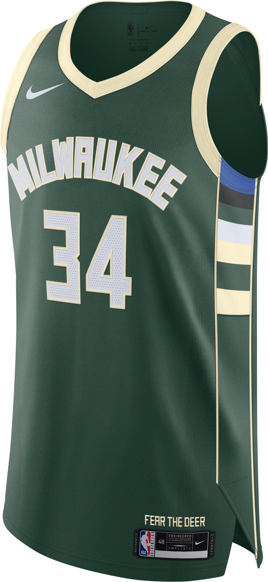 nike maglia giannis antetokounmpo bucks icon edition 2020 authentic  nba – uomo - verde