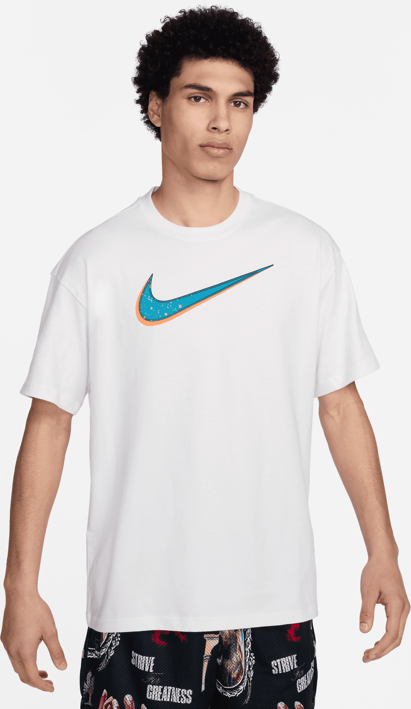 nike t-shirt da basket m90 lebron – uomo - bianco