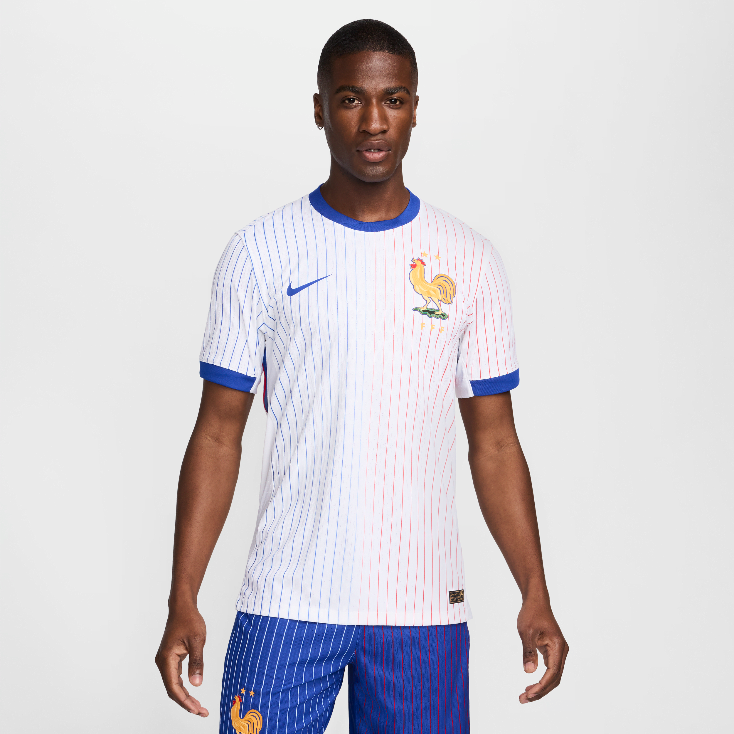 nike maglia da calcio authentic  dri-fit adv fff (squadra maschile) 2024/25 match da uomo – away - bianco