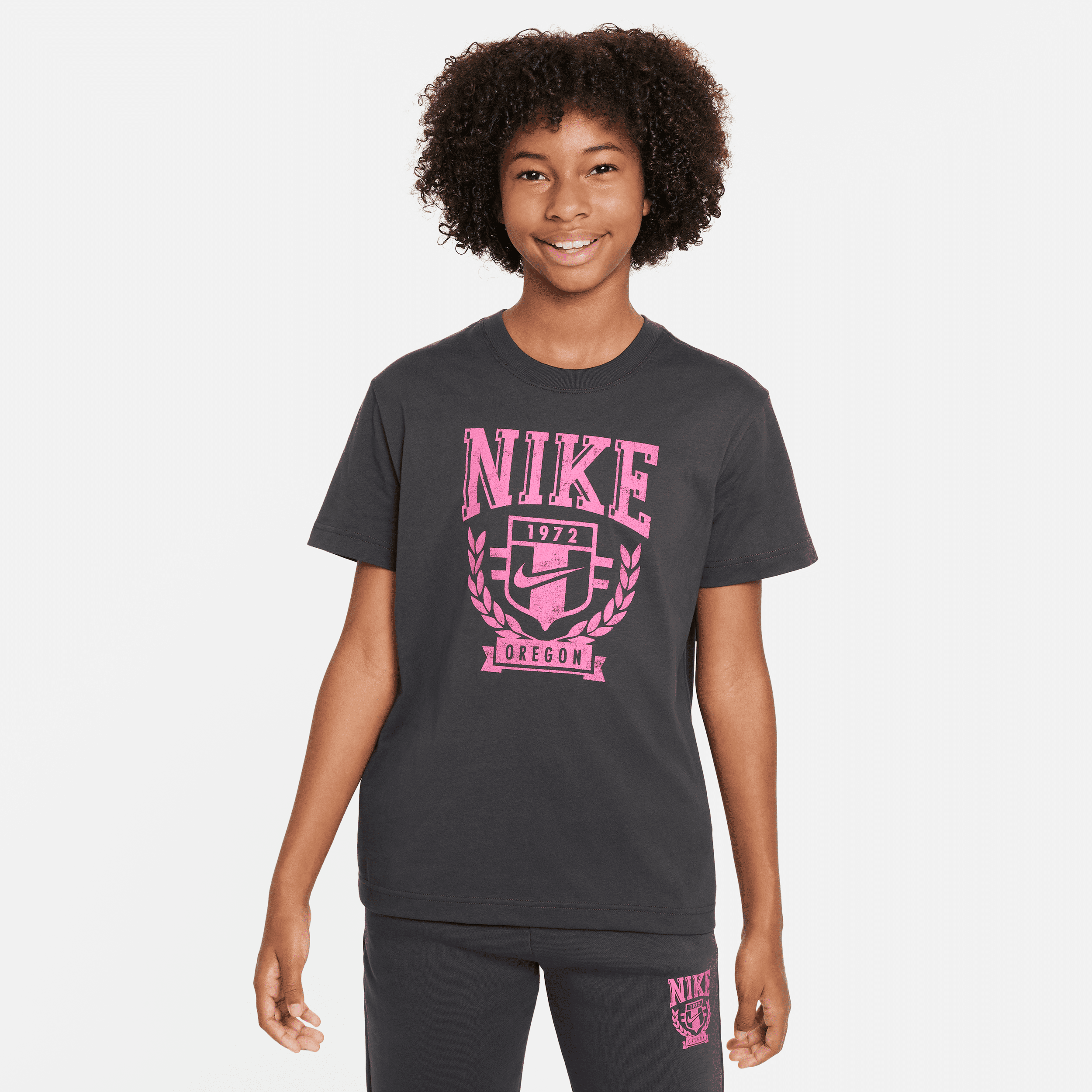 nike t-shirt  sportswear – ragazza - grigio