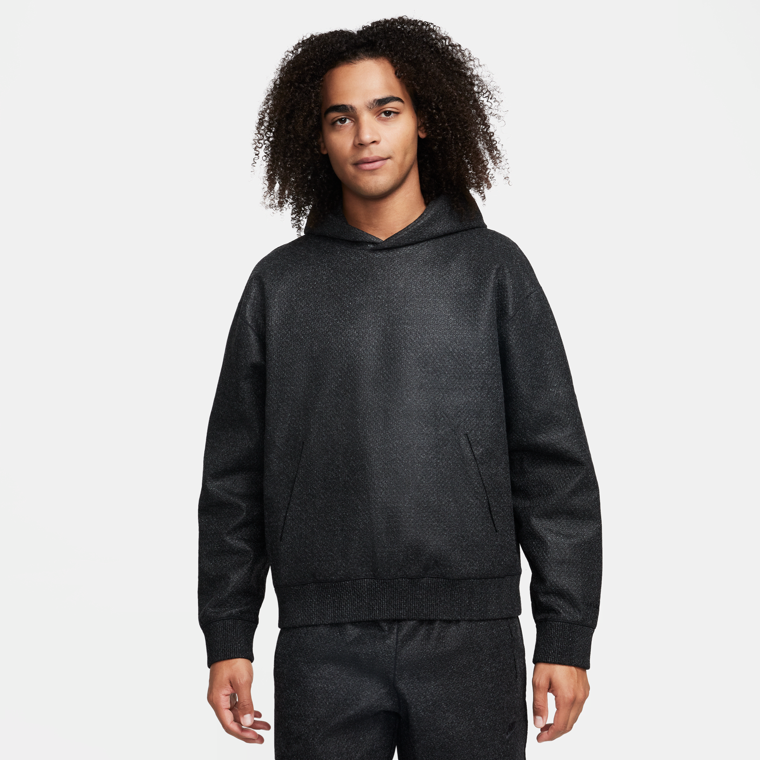 nike felpa con cappuccio  forward hoodie – uomo - grigio