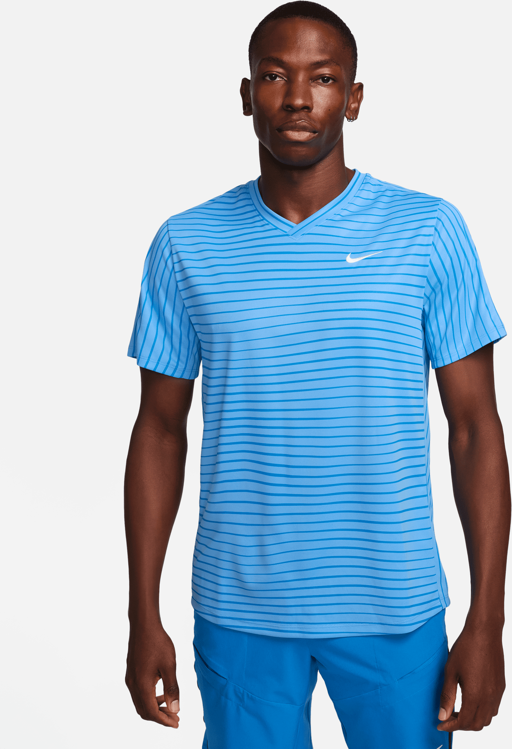 nike maglia da tennis court dri-fit victory - uomo - blu