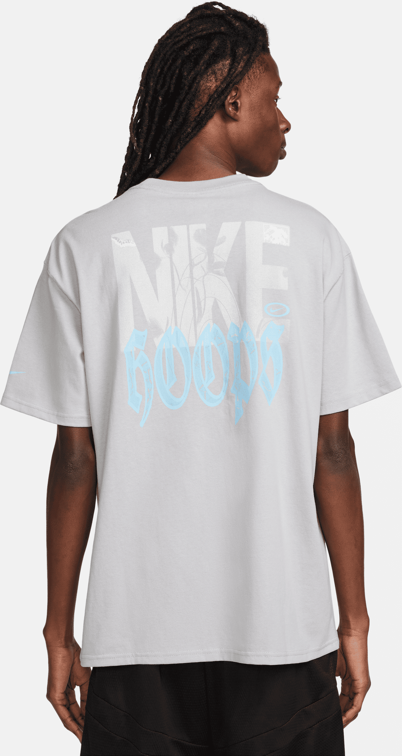 nike t-shirt da basket max90  – uomo - grigio