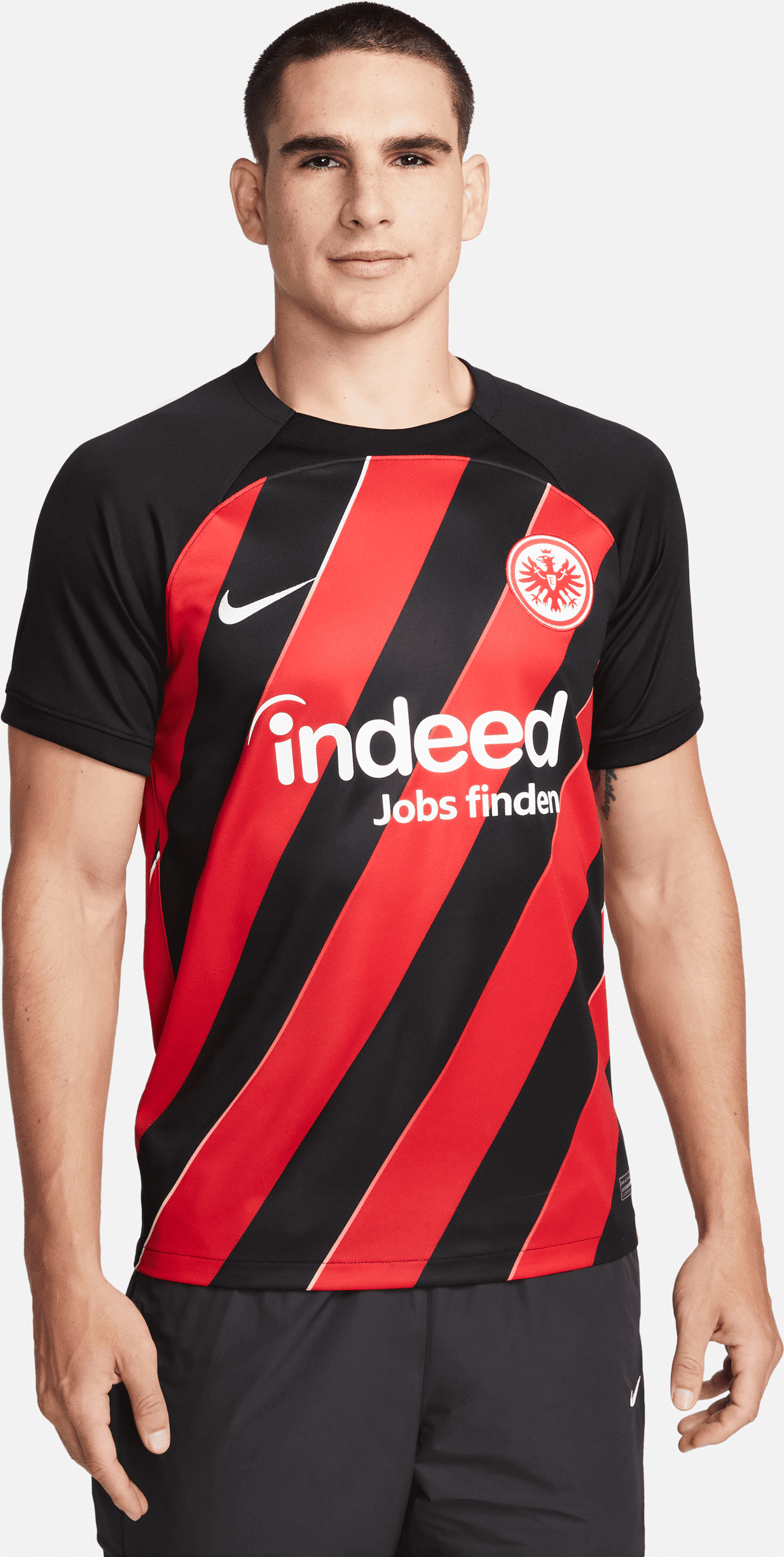 nike maglia da calcio  dri-fit eintracht francoforte 2023/24 stadium da uomo – home - nero