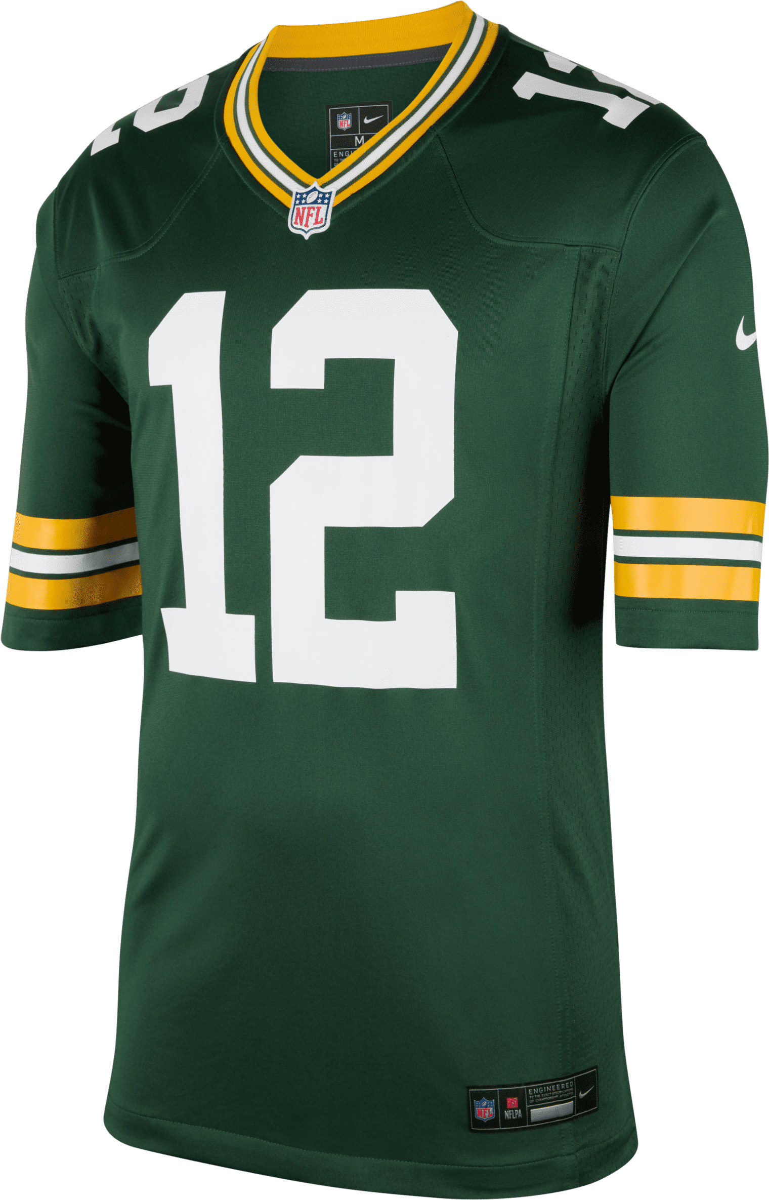 nike maglia da football americano game green bay packers (aaron rodgers) nfl - uomo - verde