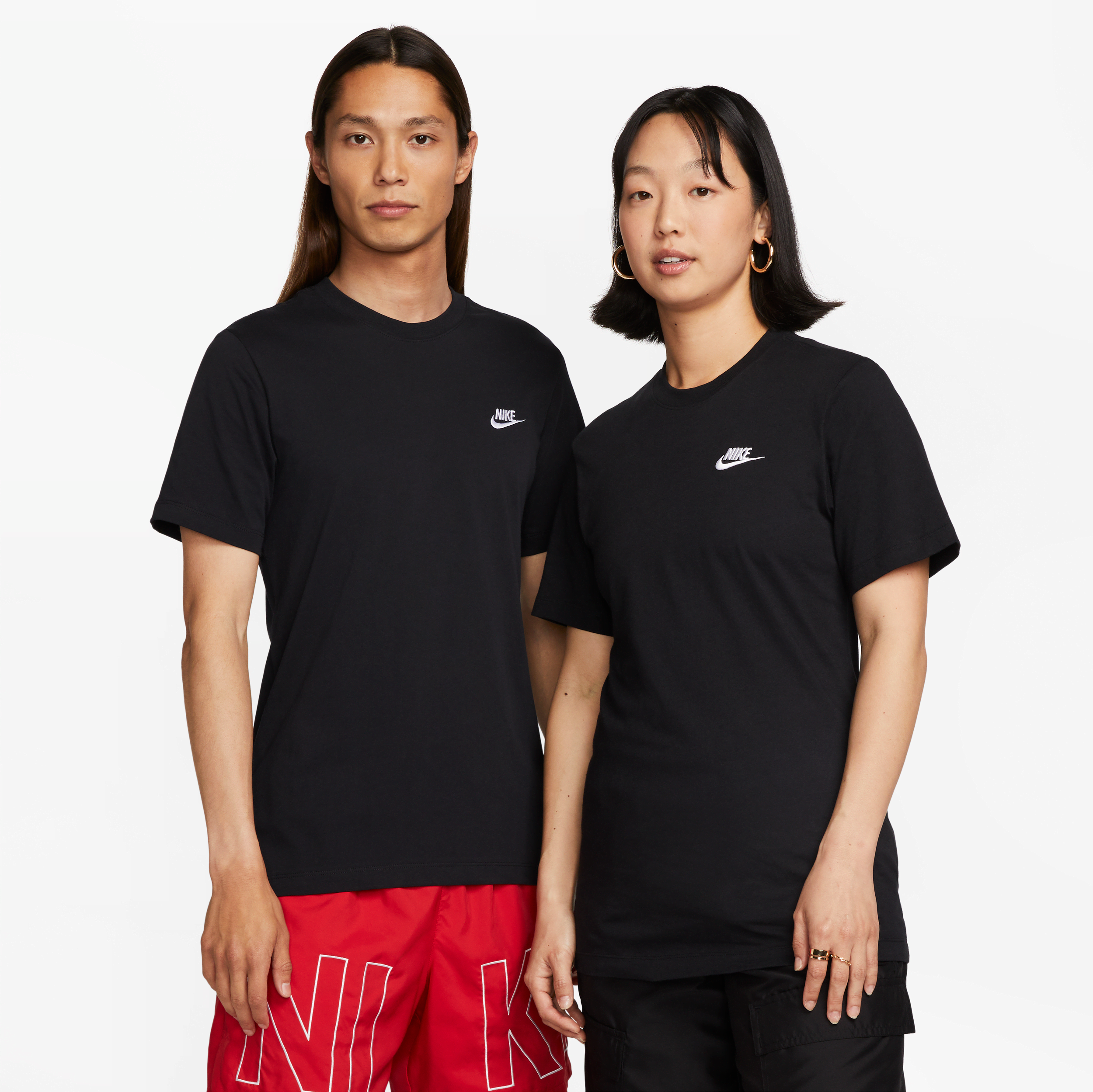 nike t-shirt  sportswear club – uomo - nero