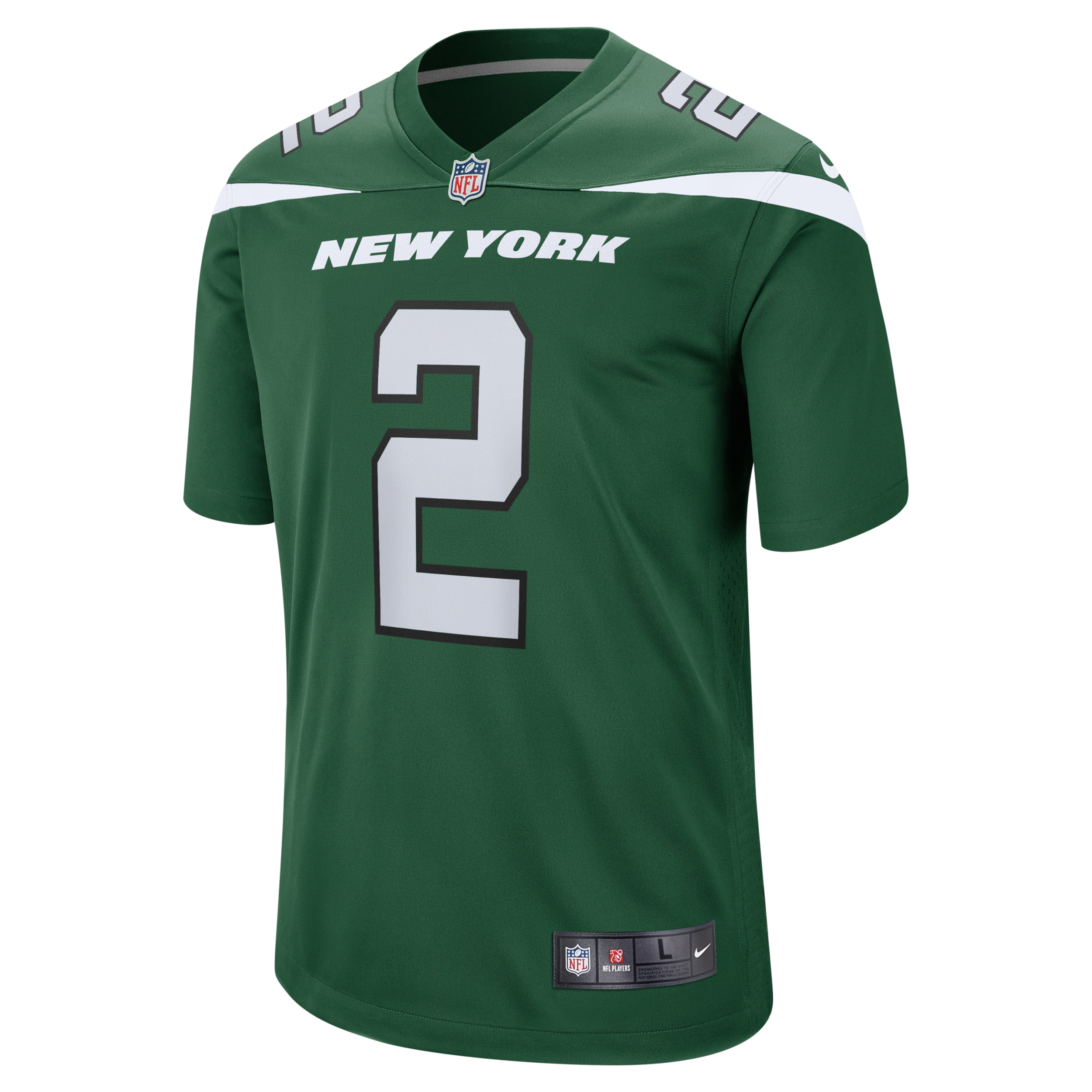 nike maglia da partita da football americano new york jets (zach wilson) nfl – uomo - verde