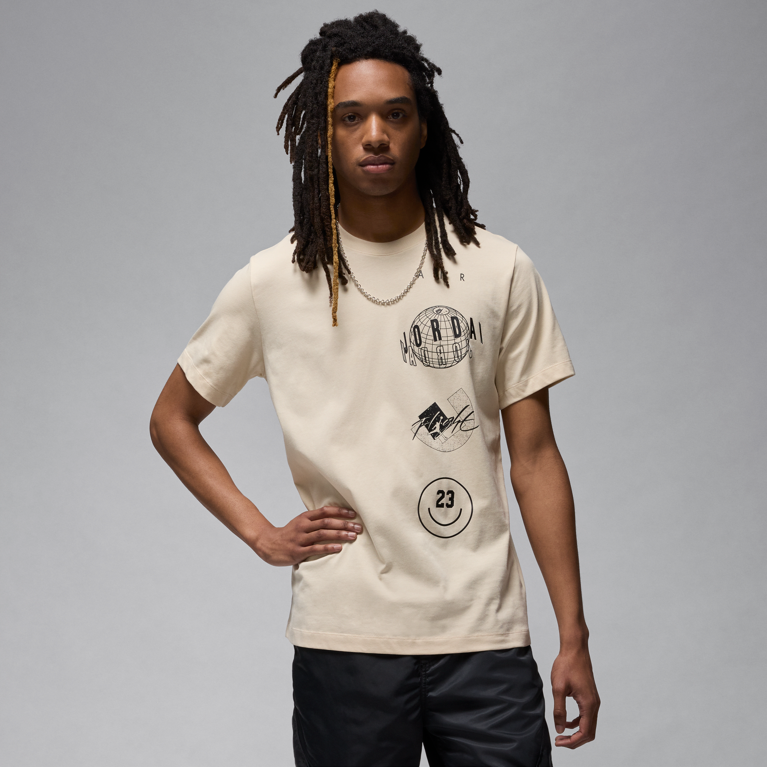 jordan t-shirt  brand – uomo - marrone