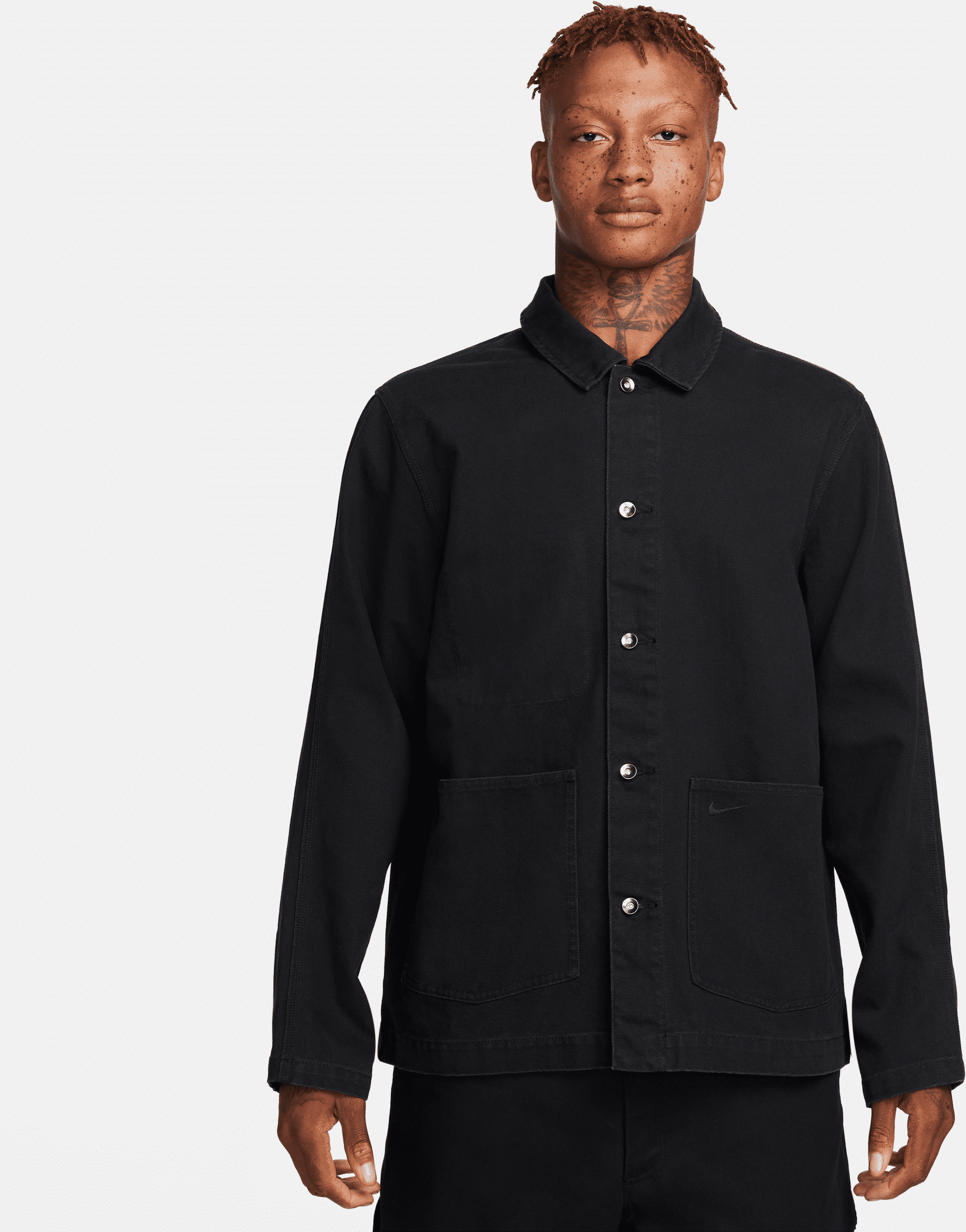 nike cappotto  life – uomo - nero