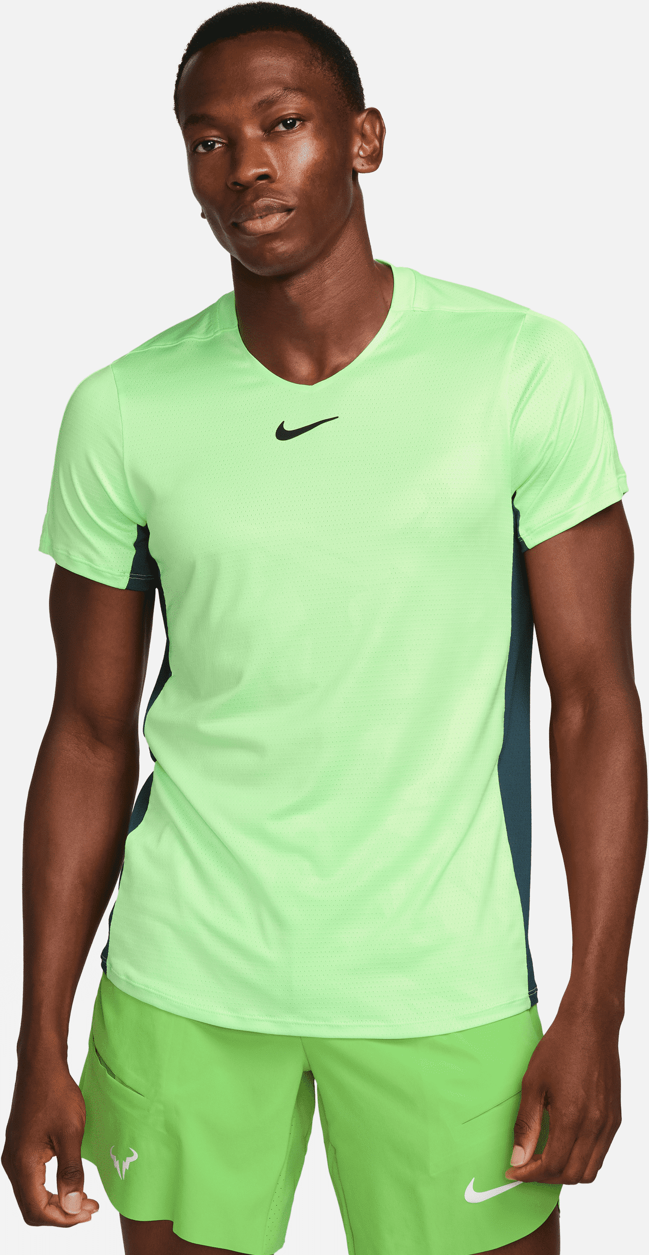 nike maglia da tennis court dri-fit advantage - uomo - verde